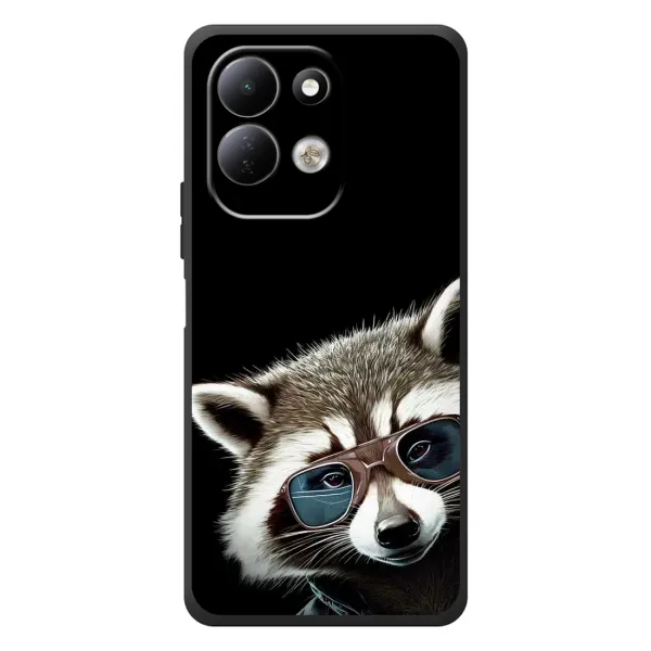 Чехол с рисунком «Стильный Енот» для Xiaomi Redmi 17 Чехол с рисунком «Стильный Енот» для Xiaomi Redmi 17