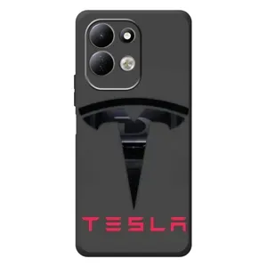Силіконовий бампер з картинкою машини на Xiaomi Redmi 17 (Logo TESLA)