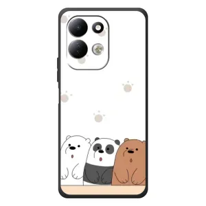 Чехлы с изображением разных животных для Xiaomi Redmi 17 (Удивленные медвеженки)