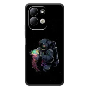 Силіконовый Чохол з принтом "Космонавти" на Xiaomi Redmi 17 (В руках земля)