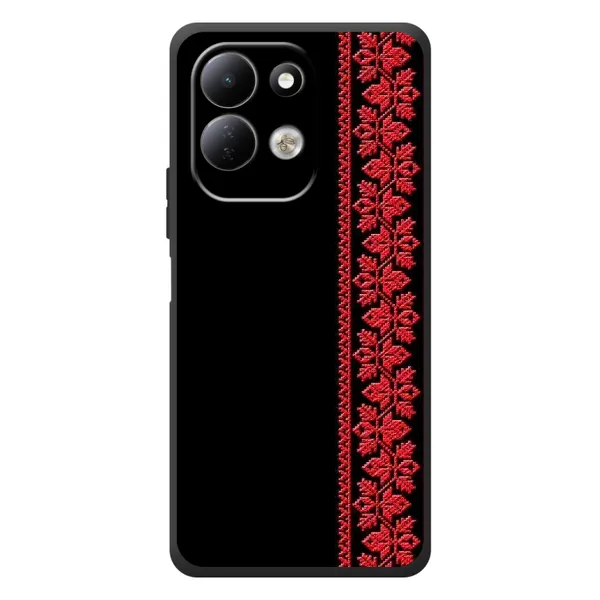 Чехол с рисунком «Вышиванка на черном» для Xiaomi Redmi 17 Чехол с рисунком «Вышиванка на черном» для Xiaomi Redmi 17