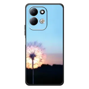 Силиконовый Чехол с одуванчиками на Xiaomi Redmi 17 (Закат с одуванчиком)