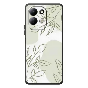 Чехол цветочный дизайн для Xiaomi Redmi 17 (Зелёный дизайн)