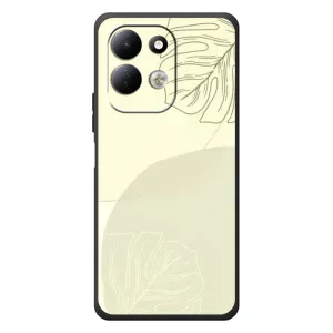 Чехол цветочный дизайн для Xiaomi Redmi 17 (Зелёный фон)
