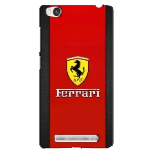 Силиконовый бампер с картинкой машины на Xiaomi Redmi 4A (Ferrari Logo)