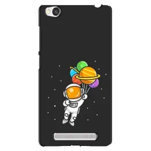 Силиконовый Чехол с принтом "Космонавты" на Xiaomi Redmi 4A (Космонавт с шариками)