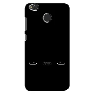Силиконовый бампер с картинкой машины на Xiaomi Redmi 4X (Силует Audi)
