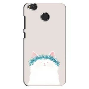 Чехол на тематику: Коты для Xiaomi Redmi 4X (Белый котик)