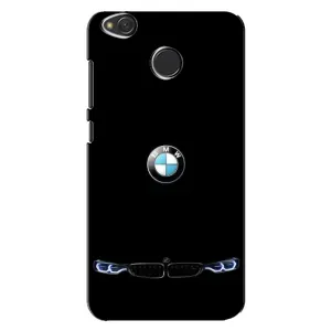 Силиконовый бампер с картинкой машины на Xiaomi Redmi 4X (Черный BMW)
