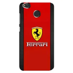 Силиконовый бампер с картинкой машины на Xiaomi Redmi 4X (Ferrari Logo)