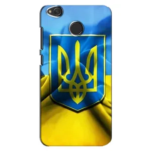 Чехол с картинкой (Патриотический ГЕРБ) на Xiaomi Redmi 4X (Герб и Флаг Украины)