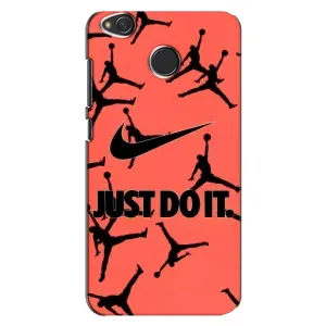 Силиконовый Чехол Nike Air Jordan на Редми 4х (Just Do It)
