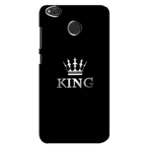 Чохол (Корона на чорному фоні) для Редмі 4Х (KING)