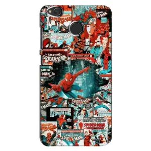 Чехол Супергерой Человека Паука на Xiaomi Redmi 4X (Комиксы Человек Паук)