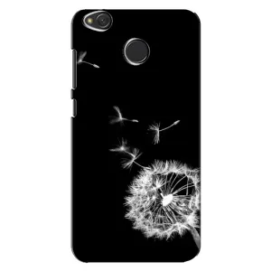 Силіконовий Чохол з кульбабками на Xiaomi Redmi 4X (Кульбабка на чорному)