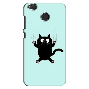 Силиконовый чехол с котиком для Xiaomi Redmi 4X (Падающий кот)