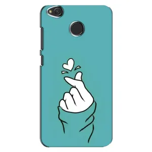 Чехлы (Знак сердечка) на Xiaomi Redmi 4X (Сердечко на бирюзовом)