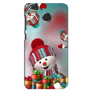 Чехлы на Новый Год Xiaomi Redmi 4X (Снеговик в шапке)