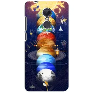 Чехол (ТПУ) с планетами на Xiaomi Redmi 5 Plus (Арт планети)