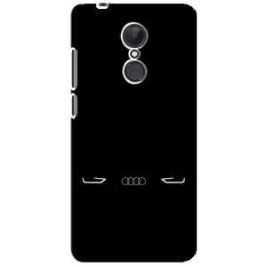 Силиконовый бампер с картинкой машины на Xiaomi Redmi 5 Plus (Силует Audi)