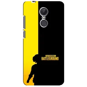 Чехол (TPU) с картинкой "Лого Пабг" на Редми 5 плюс (Battlegrounds)