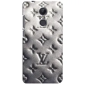 Текстурный Чехол Louis Vuitton для Редми 5 плюс (Бежевый ЛВ)
