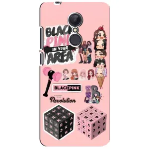Чехлы с картинкой для Xiaomi Redmi 5 Plus (BLACK PINK коллаж)