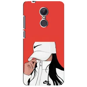Силиконовый Чехол на Xiaomi Redmi 5 Plus с картинкой Стильных Девушек (Девушка Nike)