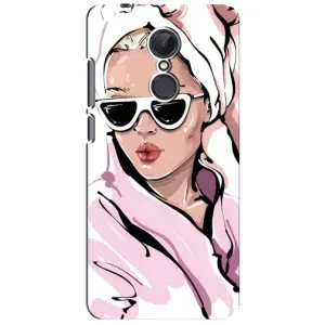 Чехол с картинкой Модные Девчонки Xiaomi Redmi 5 Plus (Девушка в халате)