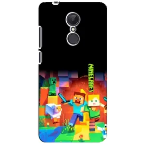 Чехлы для Xiaomi Redmi 5 Plus (Персонажи Майн Крафт) (Герой Майнкрафт)