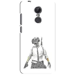 Силиконовый чехол с картинкой "Герой Pubg" на Xiaomi Redmi 5 Plus (Из букв)