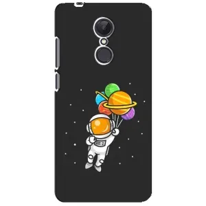 Силіконовый Чохол з принтом "Космонавти" на Xiaomi Redmi 5 Plus (Космонавт з кульками)