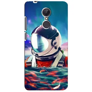 Силиконовый Чехол с принтом "Космонавты" на Xiaomi Redmi 5 Plus