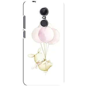 Силиконовый бампер с картинкой животных для Xiaomi Redmi 5 Plus (Кролик и шарики)