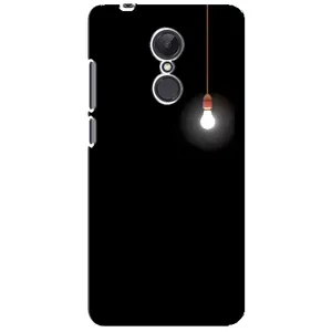 Чехол с картинками на черном фоне для Xiaomi Redmi 5 Plus (Лампочка)