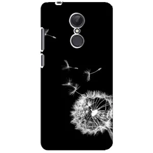 Силіконовий Чохол з кульбабками на Xiaomi Redmi 5 Plus (Кульбабка на чорному)