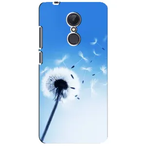 Силіконовий Чохол з кульбабками на Xiaomi Redmi 5 Plus (Кульбабка на блакитному)