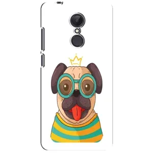 Бампер для Xiaomi Redmi 5 Plus с картинкой "Песики" (Собака Король)