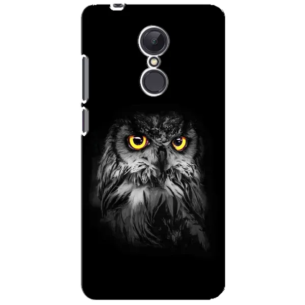 Чехол с рисунком «Сова на чёрном» для Xiaomi Redmi 5 Plus Чехол с рисунком «Сова на чёрном» для Xiaomi Redmi 5 Plus