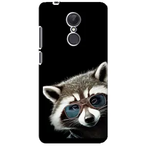 Силиконовый Чехол с Енотами на Xiaomi Redmi 5 Plus (Стильный Енот)
