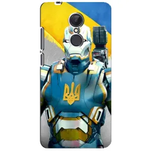 Силиконовый Чехол на Xiaomi Redmi 5 Plus (Я-Украина) (Украинский робокоп)