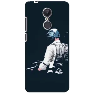 Силиконовый чехол с картинкой "Герой Pubg" на Xiaomi Redmi 5 Plus (В экиперовке)