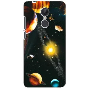 Чехол (ТПУ) с планетами на Xiaomi Redmi 5 Plus (Вид с космоса)