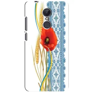 Силиконовый Чехол на Xiaomi Redmi 5 Plus с картинкой Вышиванки (Вышиванка с цветком)