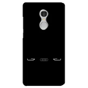 Силиконовый бампер с картинкой машины на Xiaomi Redmi 5 (Силует Audi)