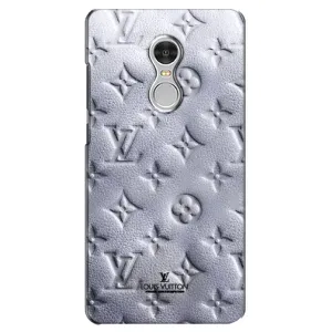 Текстурный Чехол Louis Vuitton для Редми 5 (Белый ЛВ)