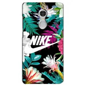 Силіконовый Чохол на Xiaomi Redmi 5 з картинкою НАЙК (Квітковий Nike)