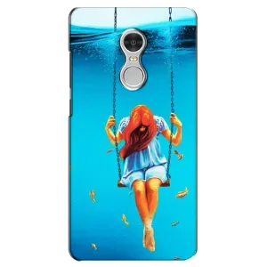 Чехол Стильные девушки на Xiaomi Redmi 5 (Девушка на качели)