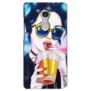 Чехол с картинкой Модные Девчонки Xiaomi Redmi 5 (Девушка с коктейлем)