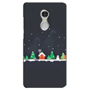 Силиконовый бампер на рождество для Xiaomi Redmi 5 (Город зимний)
